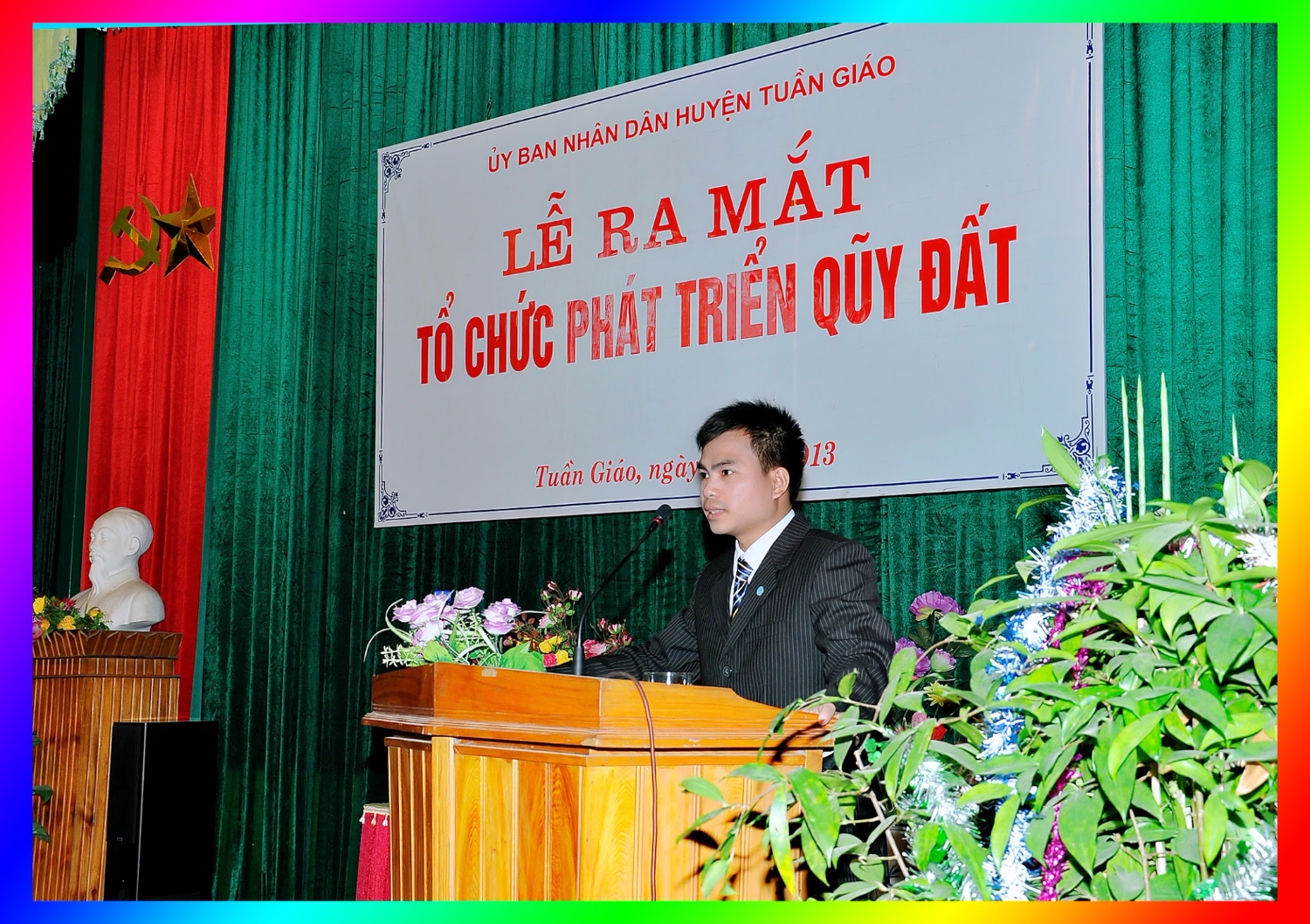 Đ/c Nguyễn Văn Bách hứa quyết tâm LĐ TCPTQĐ hoàn thành tốt mọi nhiệm vụ do UBND huyện giao