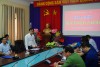 Đ/c Nguyễn Văn Bách - Quyền phụ trách Trung tâm Quản lý đất đai huyện Tuần Giáo phát biểu nhận nhiệm vụ
